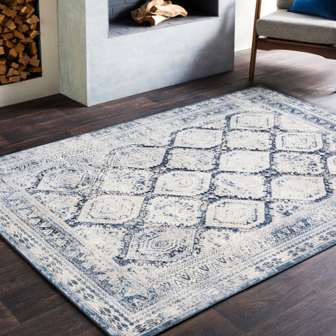 Image of Surya Durham Traditional Medium Gray, Charcoal, Ink, Khaki, Beige Rugs DUR-1005