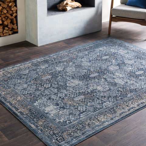 Image of Surya Durham Traditional Medium Gray, Charcoal, Ink, Khaki, Camel Rugs DUR-1006