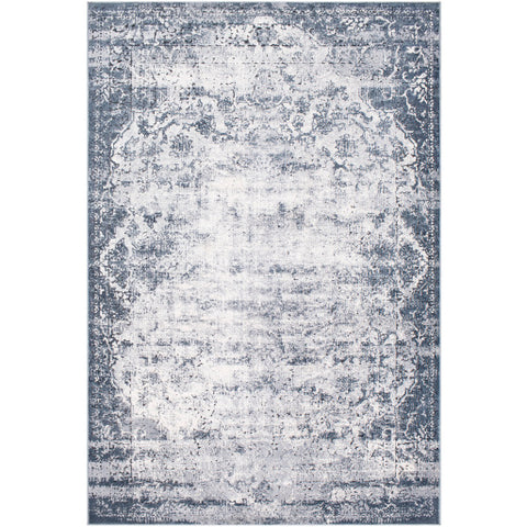 Image of Surya Durham Traditional Medium Gray, White, Charcoal, Black Rugs DUR-1011