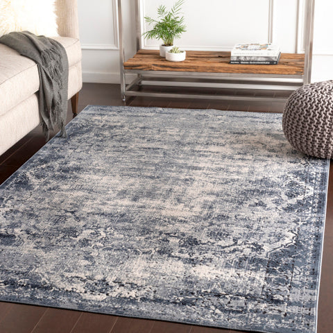 Image of Surya Durham Traditional Medium Gray, White, Charcoal, Black Rugs DUR-1011