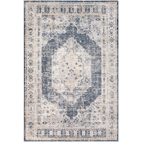 Image of Surya Durham Traditional Taupe, Medium Gray, Charcoal, Black, White Rugs DUR-1015