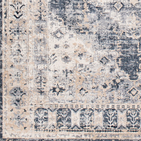 Image of Surya Durham Traditional Taupe, Medium Gray, Charcoal, Black, White Rugs DUR-1015