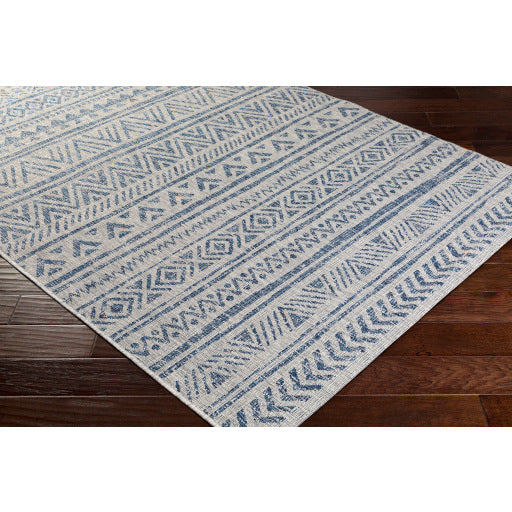 Surya Eagean Traditional Denim, Dark Blue, Ink, Light Gray Rugs EAG-2306