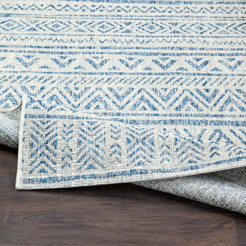 Image of Surya Eagean Traditional Denim, Dark Blue, Ink, Light Gray Rugs EAG-2306