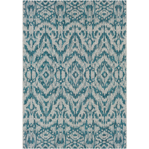 Image of Surya Eagean Global Aqua, Black, White, Light Gray Rugs EAG-2324