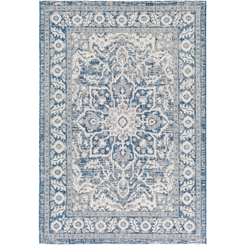 Image of Surya Eagean Traditional Navy, Denim, White Rugs EAG-2336