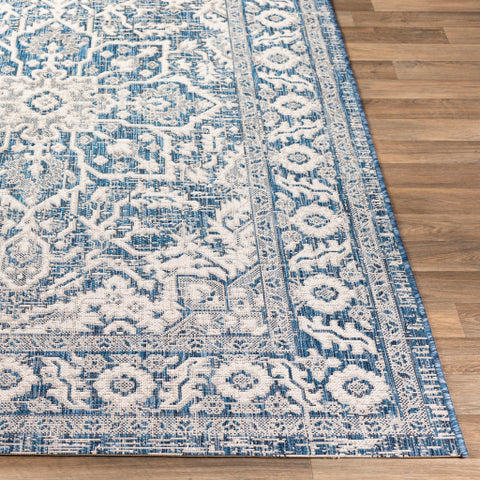 Image of Surya Eagean Traditional Navy, Denim, White Rugs EAG-2336