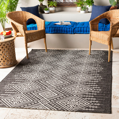 Image of Surya Eagean Global Black, White Rugs EAG-2338