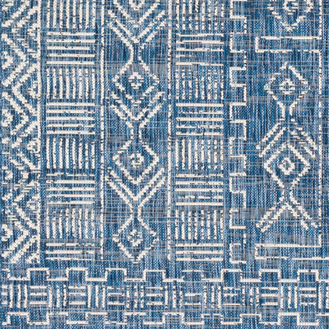 Image of Surya Eagean Global Denim, Dark Blue, Ink, White Rugs EAG-2346