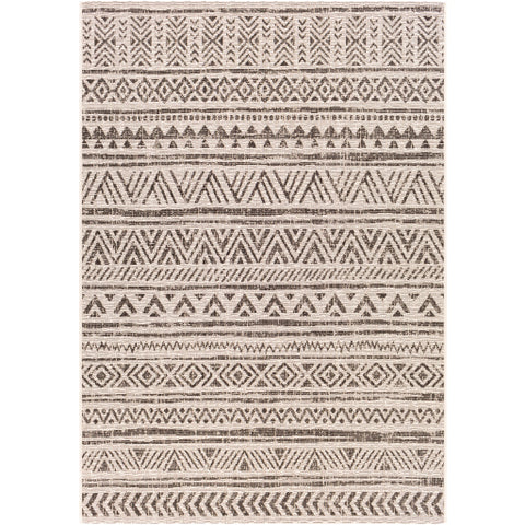 Image of Surya Eagean Global Black, White, Medium Gray Rugs EAG-2347