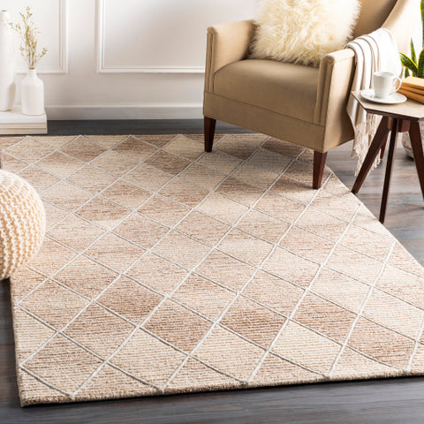 Image of Surya Eaton Modern Camel, Cream, Pale Blue Rugs EAT-2300