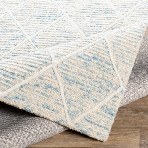 Image of Surya Eaton Modern Ice Blue, Denim, Ivory, Cream Rugs EAT-2304