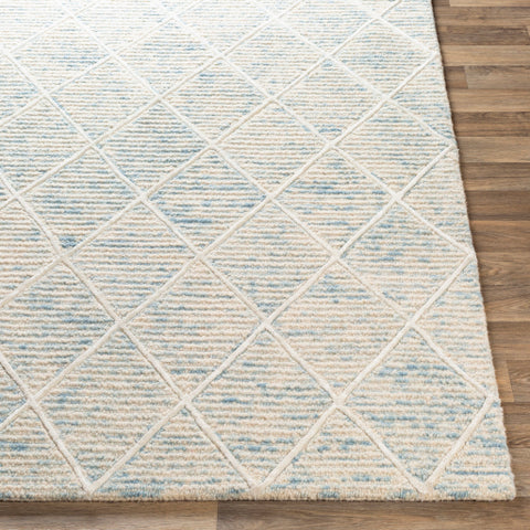 Image of Surya Eaton Modern Ice Blue, Denim, Ivory, Cream Rugs EAT-2304