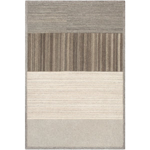 Surya Equilibrium Modern Khaki, Camel, Medium Gray, Butter, Cream, Dark Brown, Taupe Rugs EBM-1005