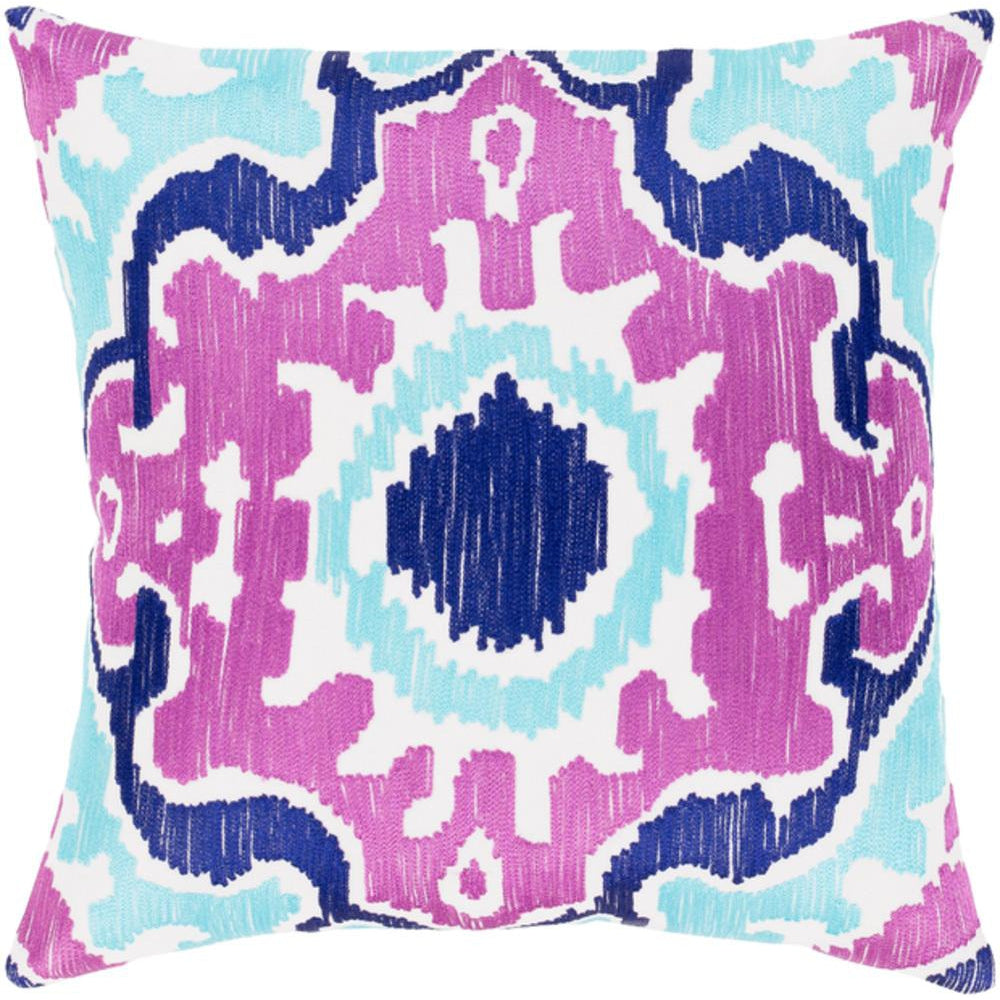 Surya Effulgence Bohemian/Global Bright Purple, Violet, Aqua, White Pillow Kit EFF-002-Wanderlust Rugs