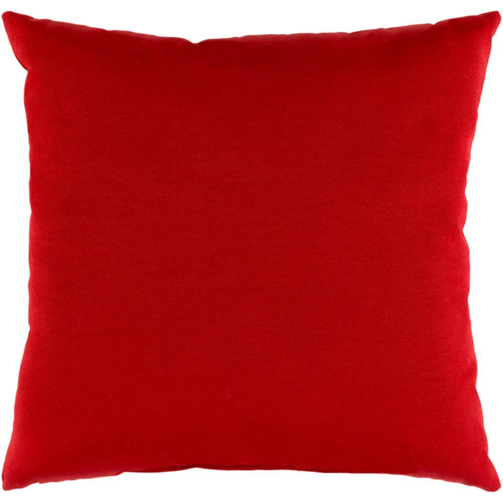 Surya Essien Indoor / Outdoor Bright Red Pillow Cover EI-006-Wanderlust Rugs