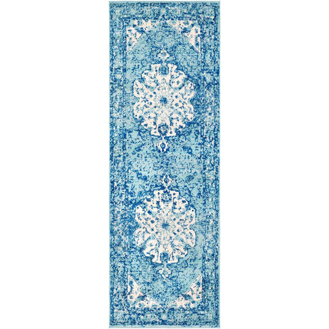 Image of Surya Elaziz Updated Traditional Aqua, Dark Blue, White Rugs ELZ-2309-Wanderlust Rugs