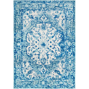 Surya Elaziz Updated Traditional Aqua, Dark Blue, White Rugs ELZ-2309-Wanderlust Rugs