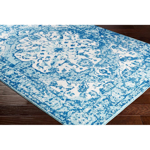 Image of Surya Elaziz Updated Traditional Aqua, Dark Blue, White Rugs ELZ-2309-Wanderlust Rugs