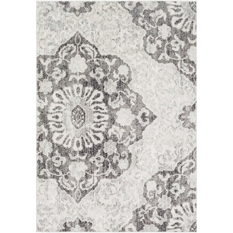 Image of Surya Elaziz Global Medium Gray, Light Gray, Black, White Rugs ELZ-2316