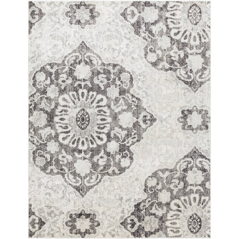 Image of Surya Elaziz Global Medium Gray, Light Gray, Black, White Rugs ELZ-2316