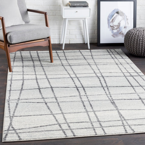 Image of Surya Elaziz Modern Light Gray, Medium Gray, Black, White Rugs ELZ-2329