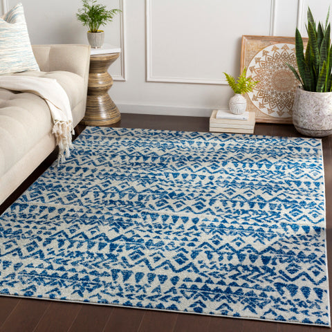 Image of Surya Elaziz Global Dark Blue, Medium Gray, White Rugs ELZ-2336