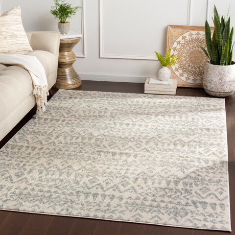 Image of Surya Elaziz Global Medium Gray, Light Gray, White Rugs ELZ-2338