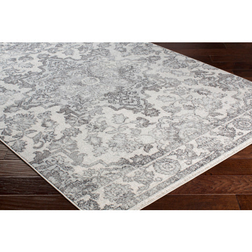 Surya Elaziz Traditional Medium Gray, Light Gray, Black, White Rugs ELZ-2344