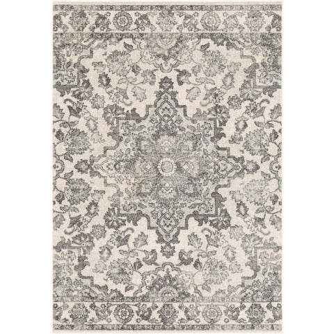 Image of Surya Elaziz Traditional Medium Gray, Light Gray, Black, White Rugs ELZ-2344