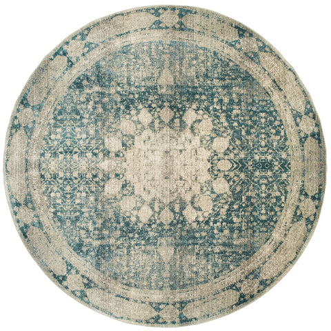 Image of Oriental Weavers Empire 4445S 2' 3" X 7' 6" Traditional Ivory Blue Distressed Runner Rug-Wanderlust Rugs