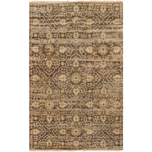 Surya Empress Traditional Dark Brown, Camel, Taupe, Ivory Rugs EMS-7010