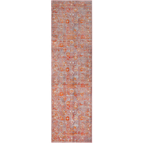 Image of Surya Ephesians Traditional Pale Pink, Silver Gray, Burnt Orange, Rose, Saffron, Cream, Beige, Aqua, Bright Red Rugs EPC-2308