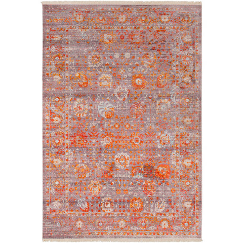 Image of Surya Ephesians Traditional Pale Pink, Silver Gray, Burnt Orange, Rose, Saffron, Cream, Beige, Aqua, Bright Red Rugs EPC-2308