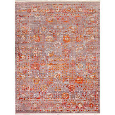 Image of Surya Ephesians Traditional Pale Pink, Silver Gray, Burnt Orange, Rose, Saffron, Cream, Beige, Aqua, Bright Red Rugs EPC-2308