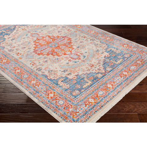 Image of Surya Ephesians Traditional Pale Pink, Rose, Beige, Sky Blue, Cream, Burnt Orange, Bright Red, Saffron, Silver Gray Rugs EPC-2326
