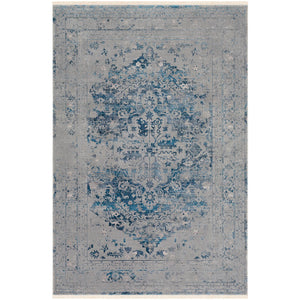 Surya Ephesians Traditional Medium Gray, Aqua, Sky Blue Rugs EPC-2328