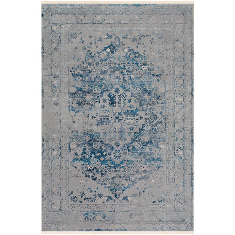 Image of Surya Ephesians Traditional Medium Gray, Aqua, Sky Blue Rugs EPC-2328