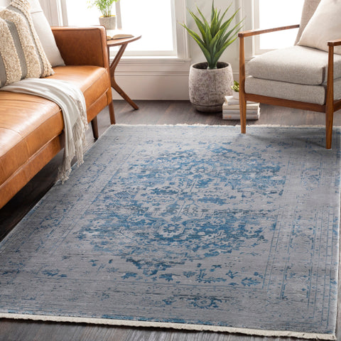 Image of Surya Ephesians Traditional Medium Gray, Aqua, Sky Blue Rugs EPC-2328