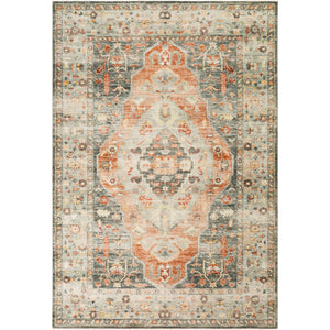 Surya Erin Traditional Cream, Medium Gray, Butter, Sage, Burnt Orange Rugs ERN-2306