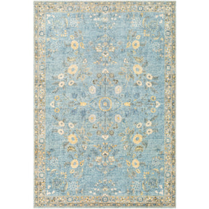 Surya Erin Traditional Denim, Sky Blue, Cream, Butter, Medium Gray Rugs ERN-2311