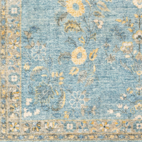 Image of Surya Erin Traditional Denim, Sky Blue, Cream, Butter, Medium Gray Rugs ERN-2311