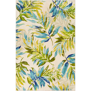 Surya Erin Coastal Cream, Denim, Lime, Grass Green, Dark Green, Aqua, Dark Blue Rugs ERN-2312