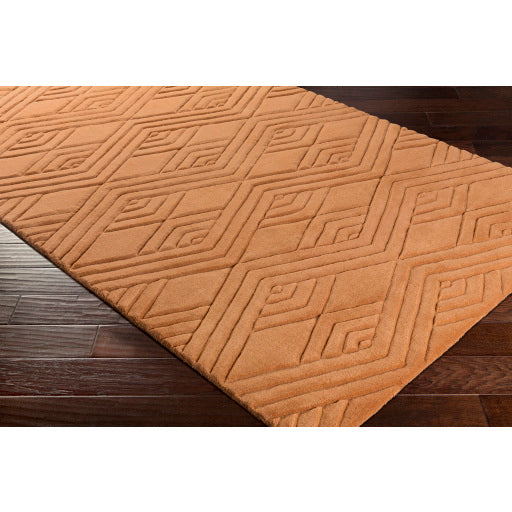 Surya Etching Modern Burnt Orange Rugs ETC-5002