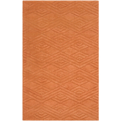 Image of Surya Etching Modern Burnt Orange Rugs ETC-5002