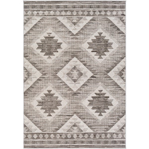 Surya Rafetus Traditional Charcoal, Light Gray, Black, White Rugs ETS-2335