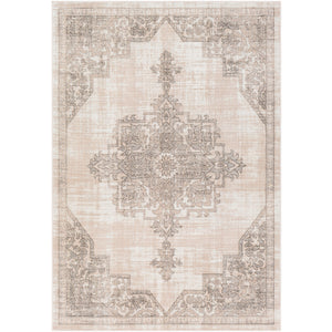 Surya Rafetus Traditional Light Gray, Charcoal, Camel, White Rugs ETS-2336