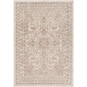 Surya Rafetus Traditional Charcoal, Camel, White Rugs ETS-2337