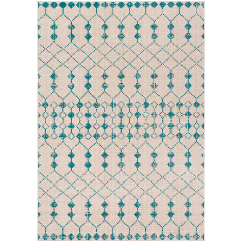 Image of Surya Rafetus Global Teal, Camel, White Rugs ETS-2344