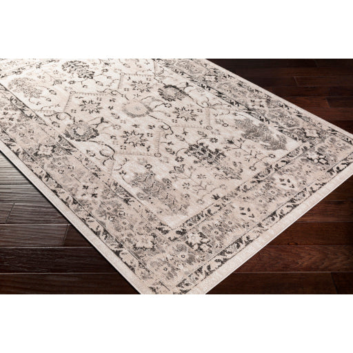 Surya Rafetus Traditional Camel, Black, Light Gray, Charcoal, White Rugs ETS-2347